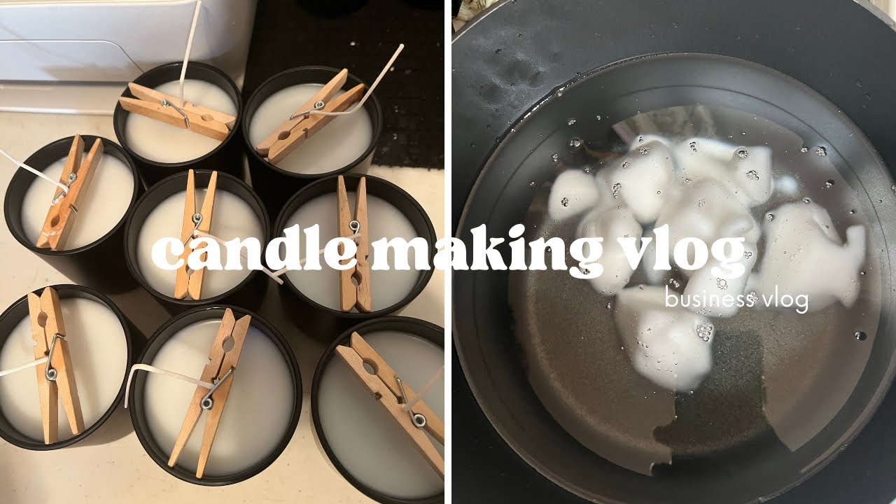 Studio Vlog 011 Finally Beginning My Candle Line + First Time Making Candles (I LOVE THIS WAX