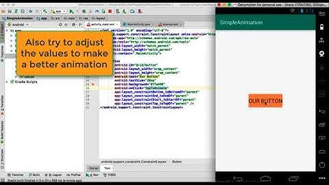 Android Studio Animation: Button Scale and Bounce Animation