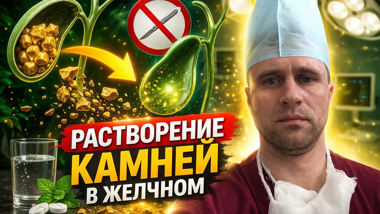 Растворение камней в желчном пузыре