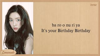 Red Velvet Birthday Easy Lyrics