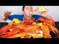 Blove's Massive Seafood Feast • Whole Lobster, King Crab, Spiced Shrimp, Sea Scallops • MUKBANG