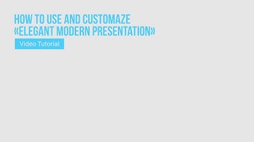After Effects Tutorial: How to use and customaze «Elegant Modern Presentation | Clear Slides»