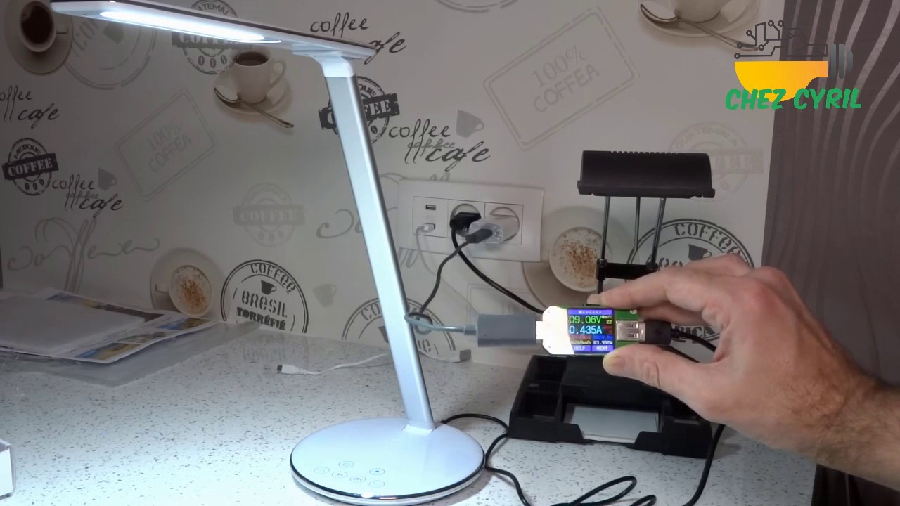 Lampe de bureau à LED COB rechargeable avec col de cygne