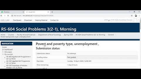 How to submit assignment on LMS university of agriculture faisalabad