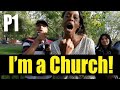 P1 - I'm a Church!! Hashim Vs Christian Lady | Speakers Corner | SCDawah Channel