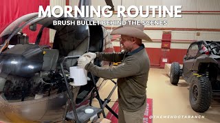 Morning Routine + Brush Bullet #ranch #helicopter #cropdusteruav