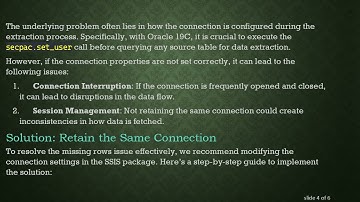 Resolving the Missing Rows Issue in SSIS OLE DB Source from Oracle 19C to SQL Server 2019