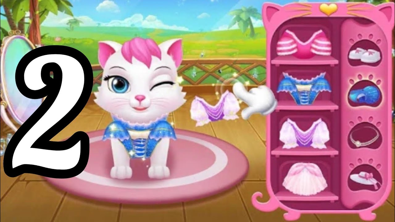 Tom😻 - Gameplay cute Cat -My 3D Virtual pet Part 〽️ 2 Tutorial (Android ...