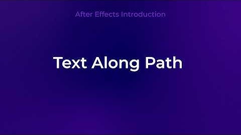 AE - Text Along Path Animation