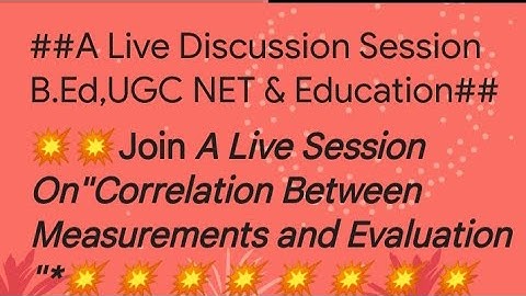 ##Corelation Between Measurements & Evaluation for B.Ed CTET, HTET &Edu.##