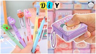 Cute Stationery / How to make cute stationery / DIY stationery at home / School supplies