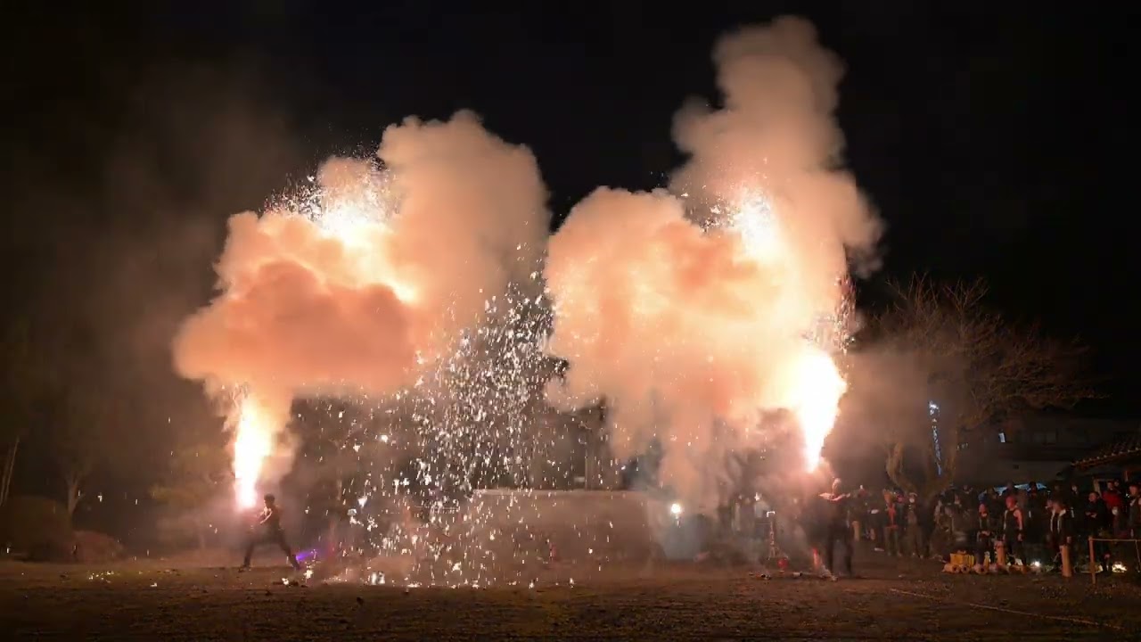 2025年龍津寺除夜会（手筒花火）