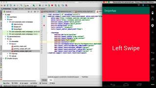 Change Activity By Right or Left Swipe Android Studio With Source Code. screenshot 4