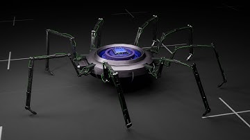 Spider robot blender animation/TKS/Blender