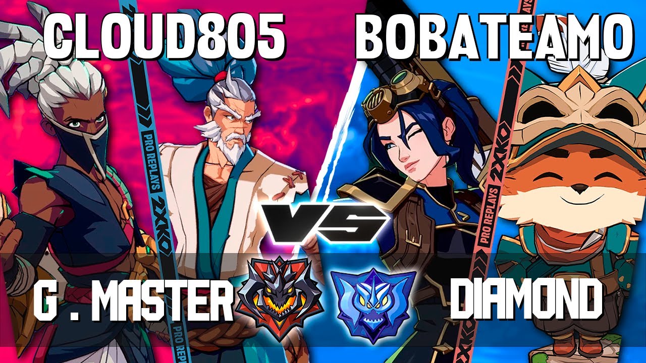 2XKO ▰ CLOUD805 (Yasuo-Ekko) vs BOBATEAMO (Caitlyn-Teemo) ▰ 2XKO Pro level replays