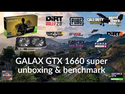 GALAX Geforce GTX 1660 SUPER Graphic Card (GPU) - Unboxing, Benchrmarks