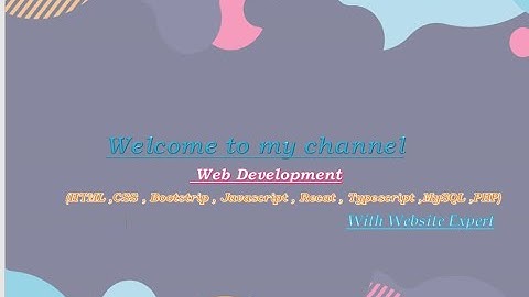 How to create a full screen video background with CSS, HTML ,Bootstrap