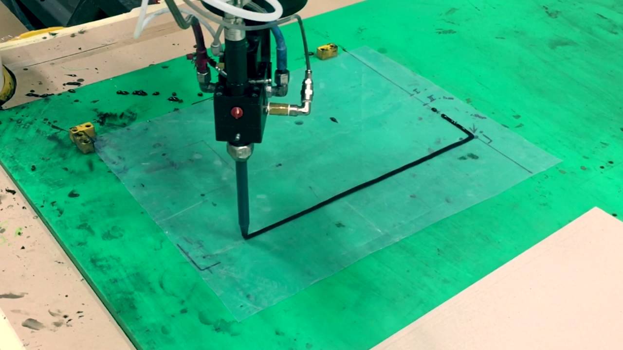AE Partner - Robot test with PU Foam in place gasket