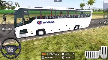 Scania Touring K360 Bus Driving Simulator #3 - Bus Simulator Indonesia Mod - Android Gameplay
