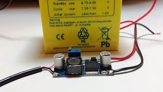 How to make a 6v lead acid battery charger. Lead acid charging circuit.