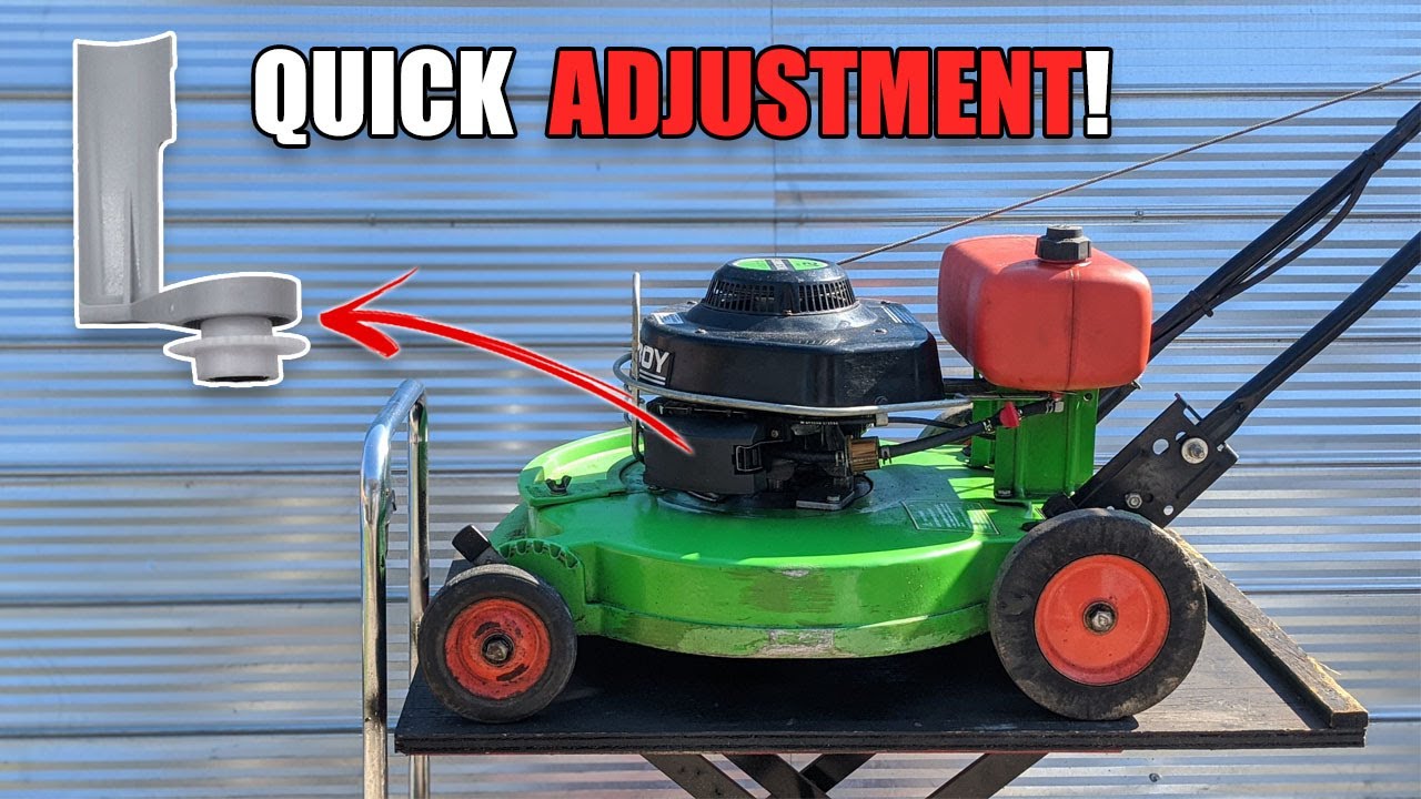 How To Adjust Carb On Lawn Mower How to Adjust RPM on a Lawnboy - YouTube