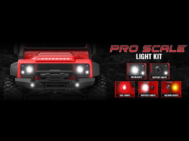 Traxxas 8095 Kit d'installation Pro Scale + LED TRX4 Defender