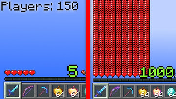 Minecraft UHC but your XP level = your HEARTS.