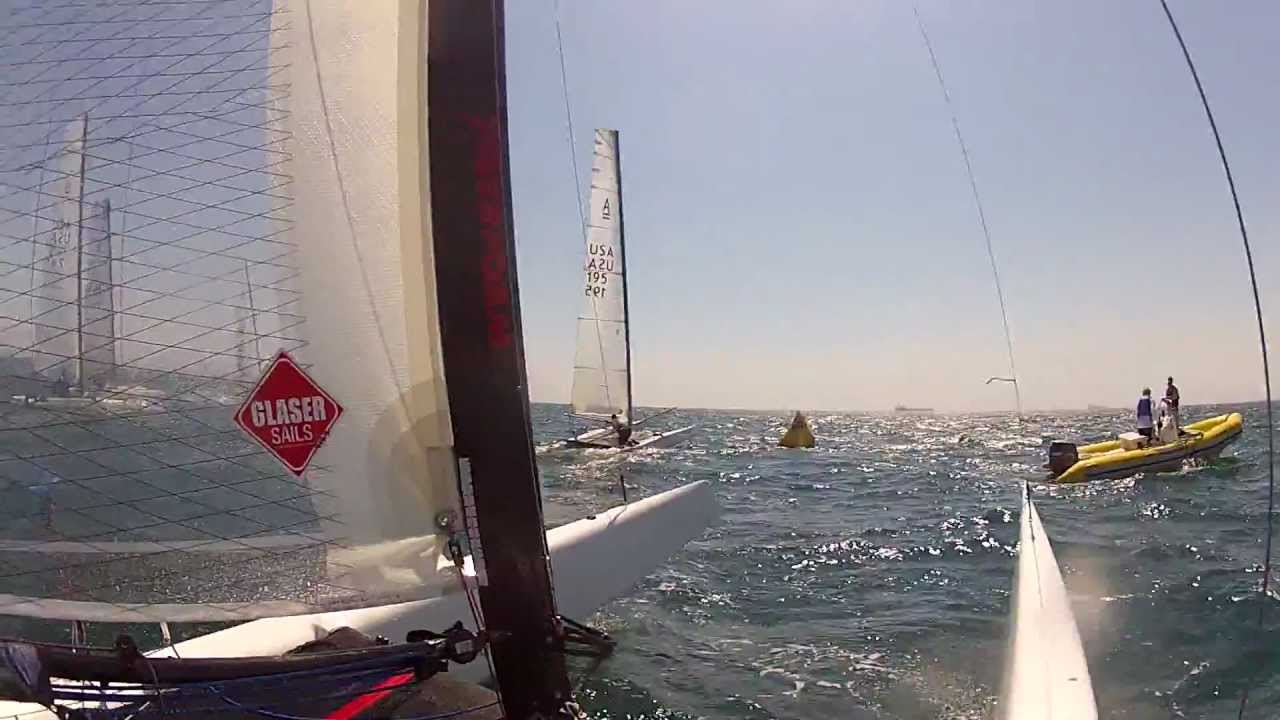 a class catamaran racing