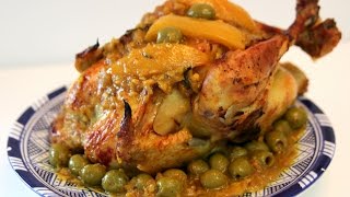 Chicken with Olives and Preserved Lemons Recipe - CookingWithAlia - Episode 366