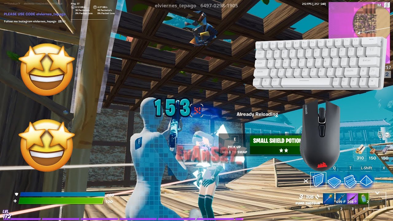 ASMR Chill Gateron Red Switches Box&ZoneWars Gameplay 240FPS  | Blitzwolf Bw-Kb 1 | 🤩