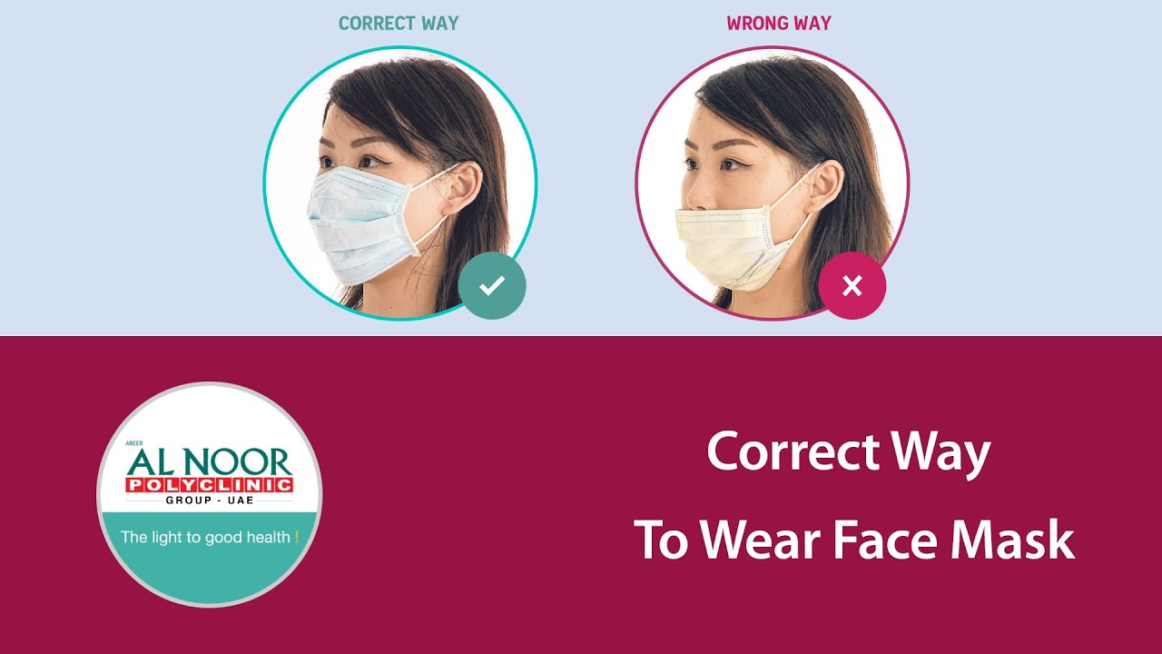Correct Way To Wear Face Mask |  Health Awareness