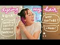 attempting to dye my hair pink + my first q&a for 50K!