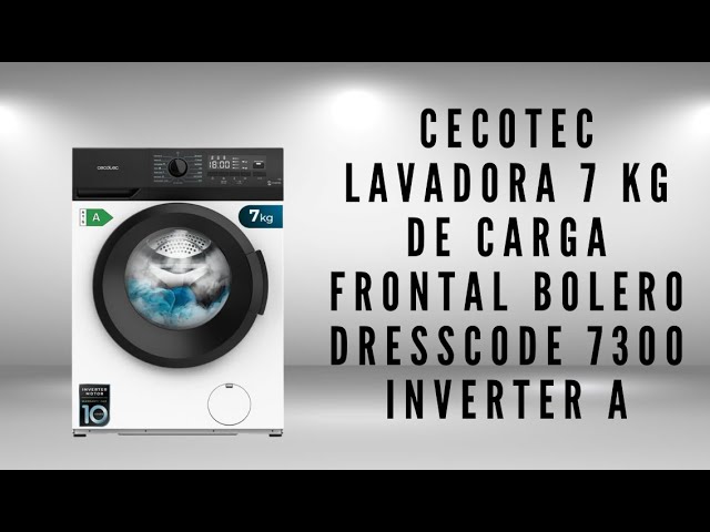 Cecotec Bolero Wash&Dry 10700 Inverter Lavasecadora Carga Frontal 10/7Kg D  Blanca