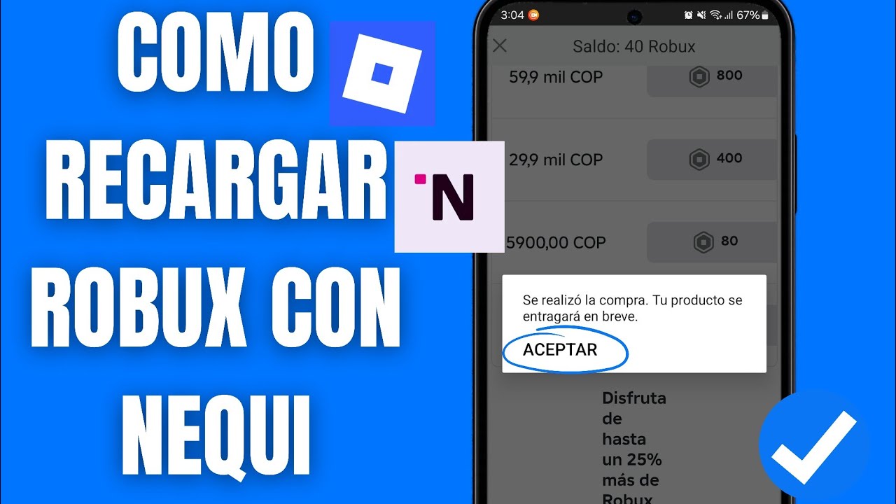 Como RECARGAR ROBUX EN ROBLOX CON NEQUI ️ - YouTube