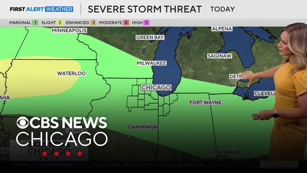 Afternoon thunderstorms on Wednesday in Chicago - YouTube