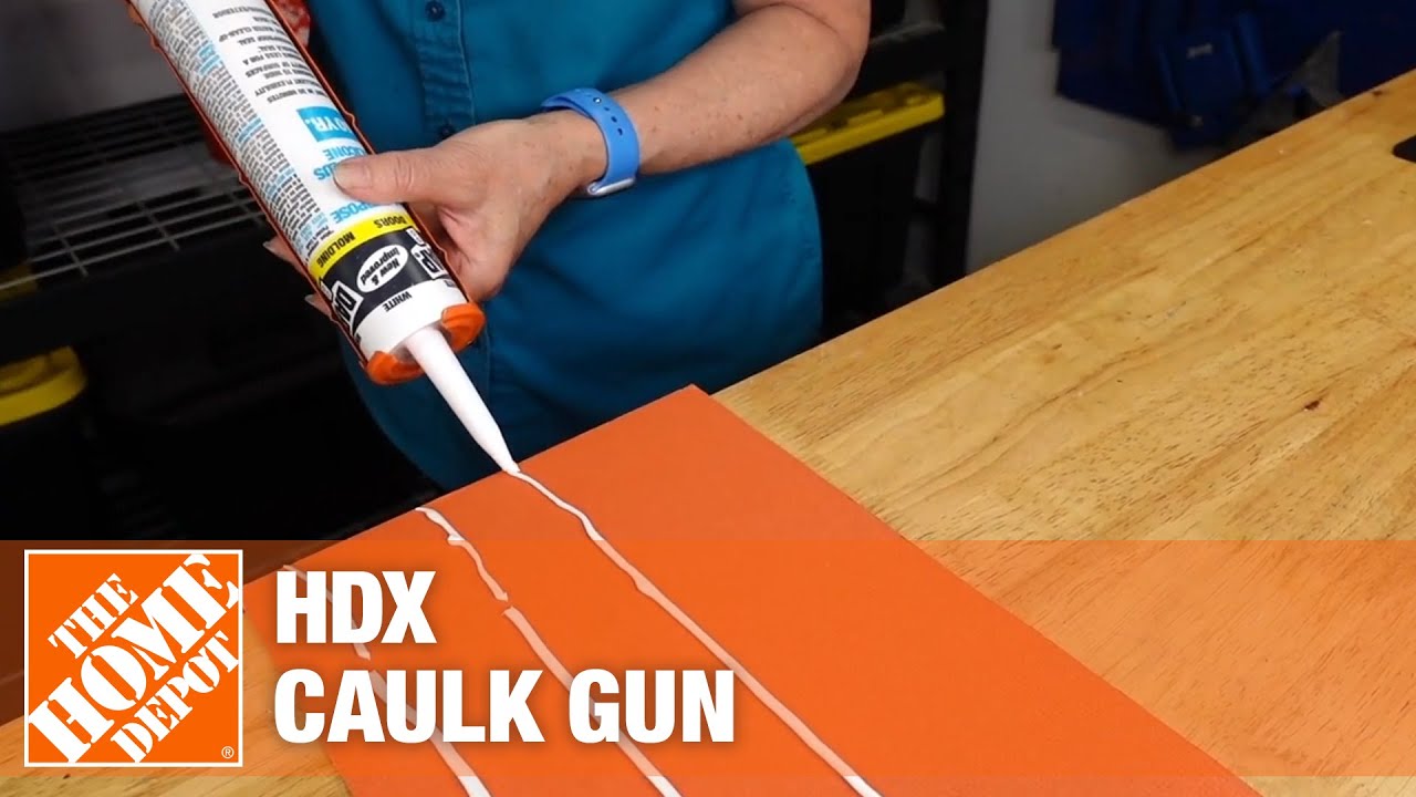 How to Use a Caulk Gun  The Home Depot