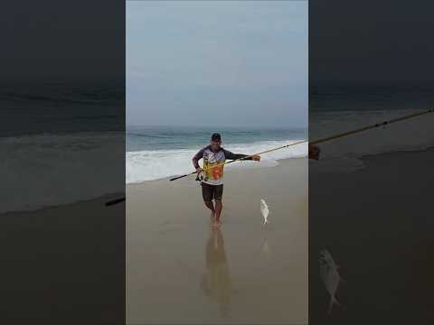 Miniatura do vídeo: Pescaria na praia de Cordeirinho Maricá RJ