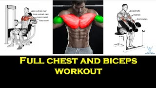 تمرين الصدر و الباي كامل - Full chest and biceps workout