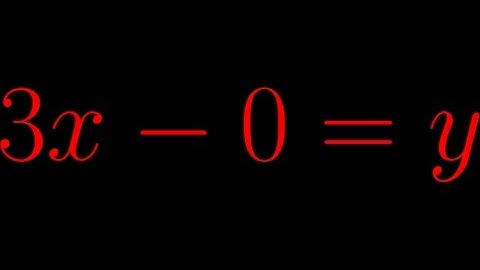 Algebra 2 - Learn how to determine if an equation is an example of direct variation or not 3x‐0=y