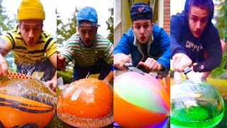 RELAXING REVERSED ICE BALLOON CUTTING COMPILATION! 🧊🎈🔪⏪