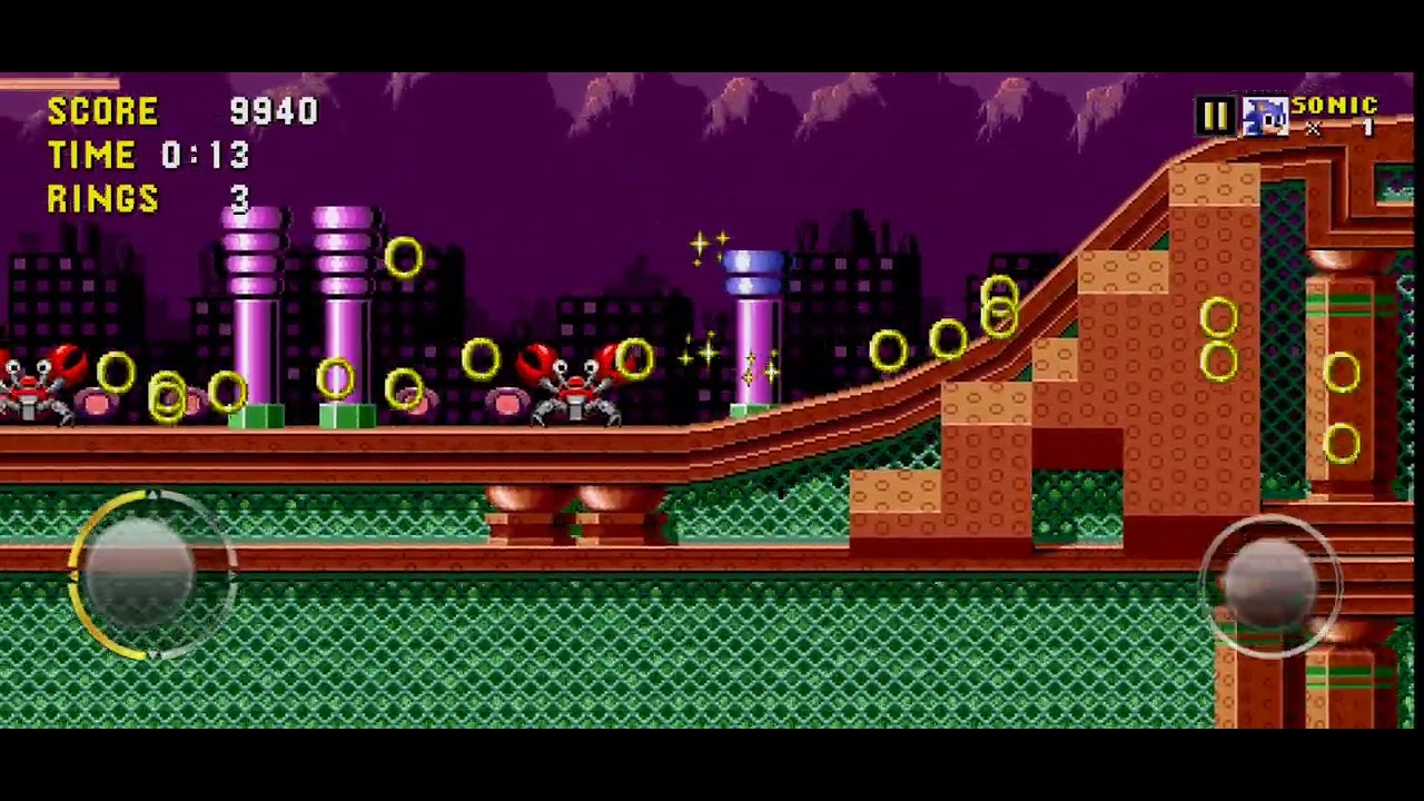 Playing sonic mobile before it gets taken off the app store.