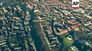 Aerials Of Flooding In York