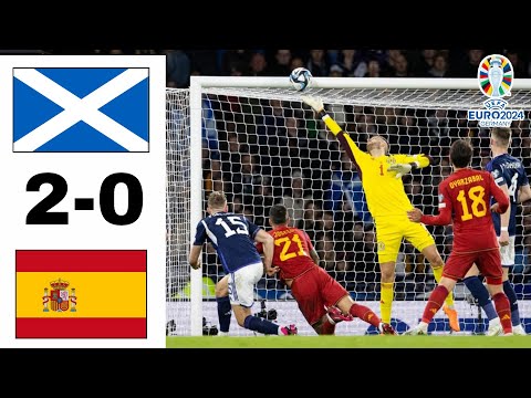 SPANYOL vs SKOTLANDIA TADI MALAM | Hasil Kualifikasi Euro 2024 Tadi Malam | Hasil Bola Tadi Malam