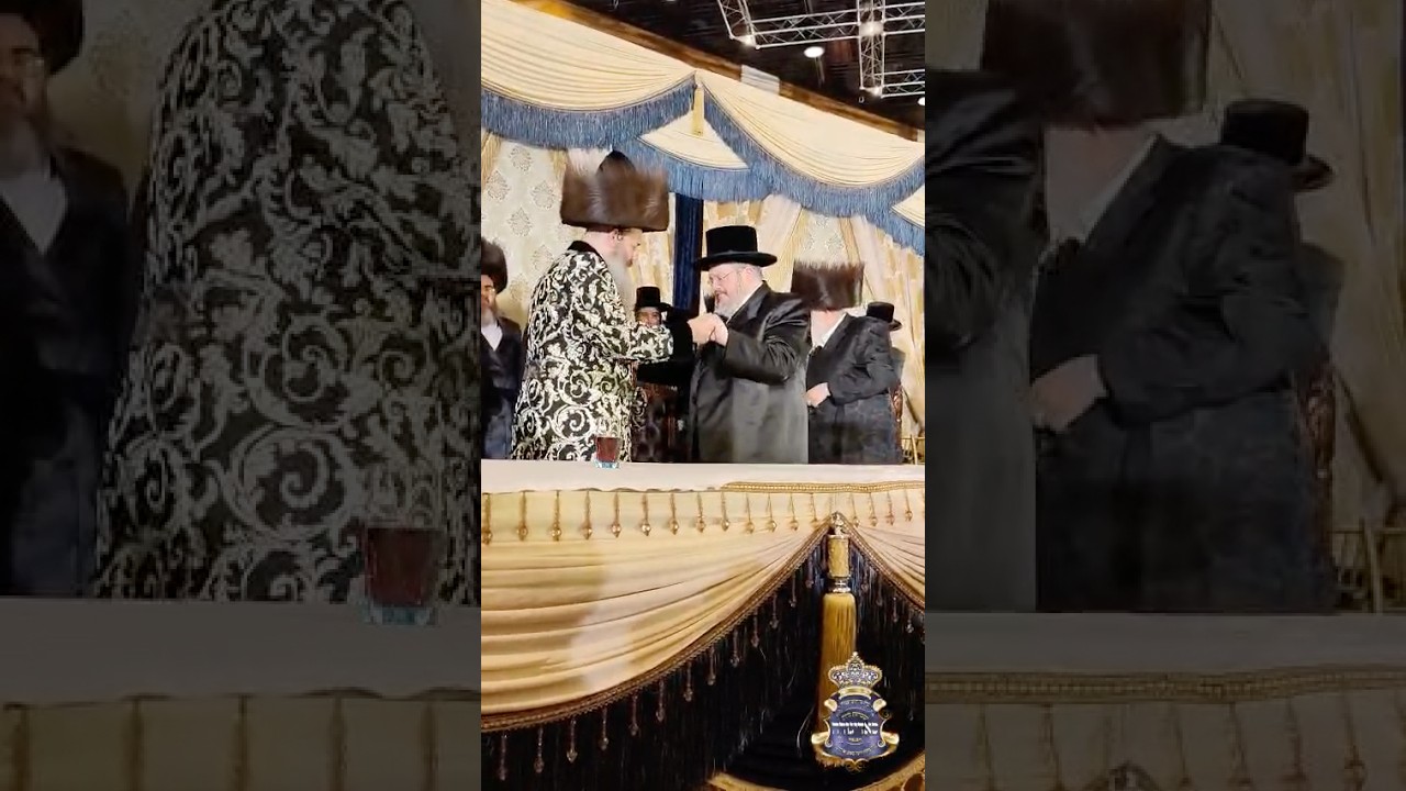 בן כ"ק האדמו'ר מבעלזא הרה"צ ר' אהרון מרדכי רוקח בריקוד בשמחת בית סאדיגורה ירושלים