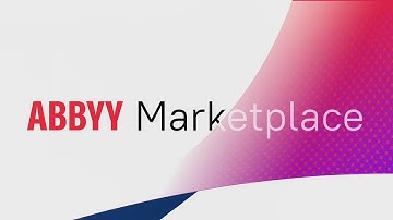 ABBYY Marketplace – facilitating exchange and use of Vantage skills and assets