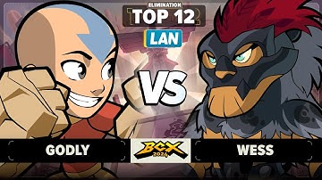 Godly vs Wess - Elimination Top 12 - Brawlhalla World Championship 2024 - LAN 1v1