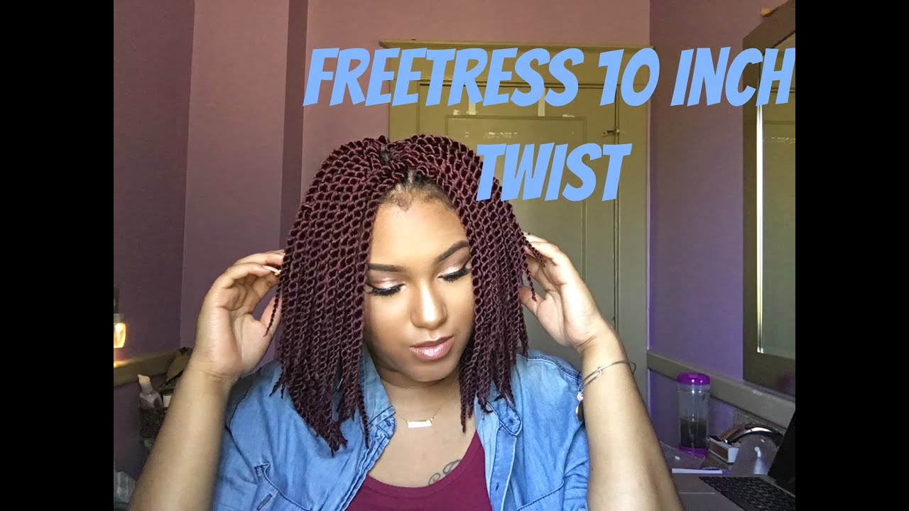 Crochet Braids w/FreeTress Single Twist 10inch - YouTube