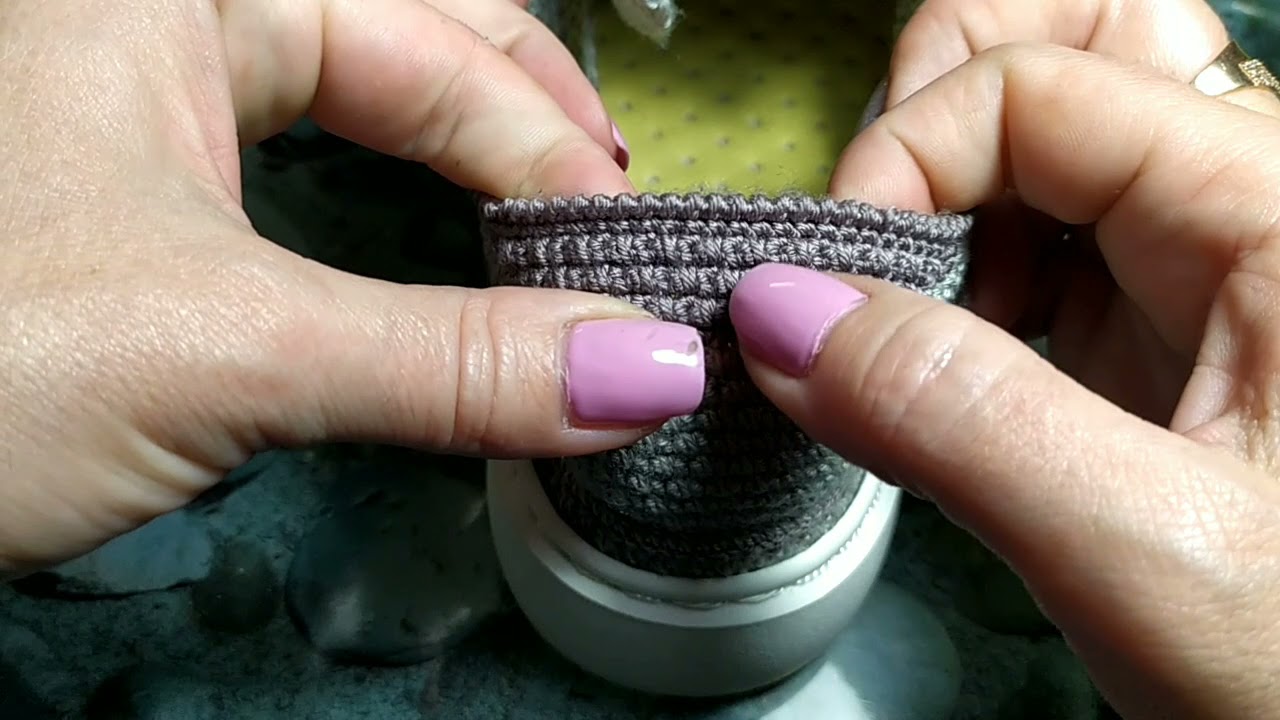 Вязаная обувь для начинающих. урок 13. завершение пяточки