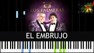 Video thumbnail of "El embrujo - Los Palmeras 🎹 PIANO TUTORIAL FÁCIL | PARTITURA DISPONIBLE"