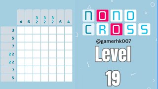 Nonocross Level 19 Walkthrough Solution 